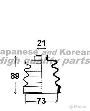 Комплект пылника, приводной вал