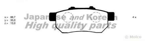 Комплект тормозных колодок, дисковый тормоз