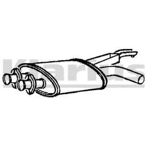 Средний глушитель выхлопных газов