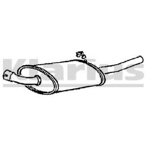 Глушитель выхлопных газов конечный