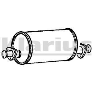 Средний глушитель выхлопных газов