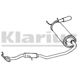 Глушитель выхлопных газов конечный