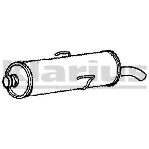 Глушитель выхлопных газов конечный