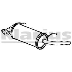 Глушитель выхлопных газов конечный