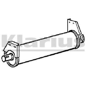 Средний глушитель выхлопных газов