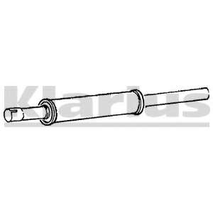 Средний глушитель выхлопных газов