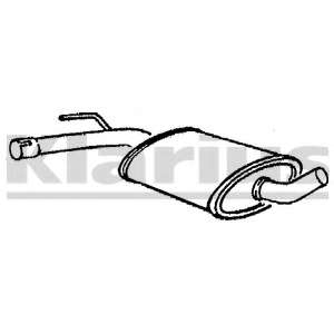 Средний глушитель выхлопных газов