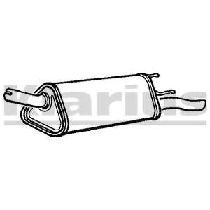 Глушитель выхлопных газов конечный