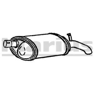 Глушитель выхлопных газов конечный