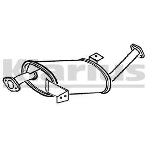 Средний глушитель выхлопных газов