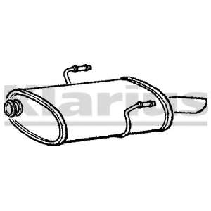 Глушитель выхлопных газов конечный