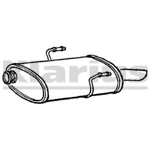 Глушитель выхлопных газов конечный