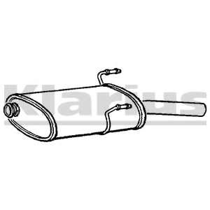 Глушитель выхлопных газов конечный