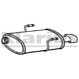 Глушитель выхлопных газов конечный