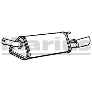 Глушитель выхлопных газов конечный