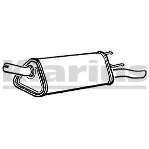 Глушитель выхлопных газов конечный