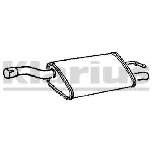 Глушитель выхлопных газов конечный