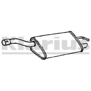 Глушитель выхлопных газов конечный