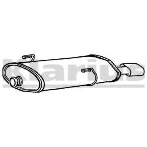 Глушитель выхлопных газов конечный