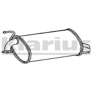 Глушитель выхлопных газов конечный