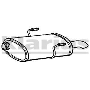 Глушитель выхлопных газов конечный