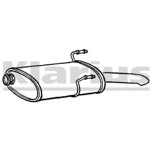 Глушитель выхлопных газов конечный