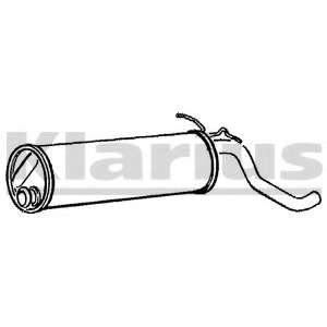 Глушитель выхлопных газов конечный