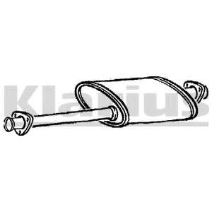 Средний глушитель выхлопных газов