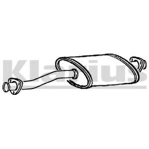 Средний глушитель выхлопных газов