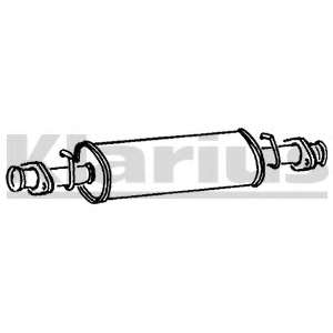 Средний глушитель выхлопных газов