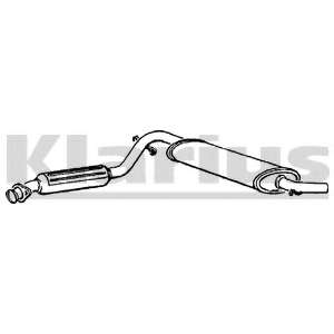 Средний глушитель выхлопных газов