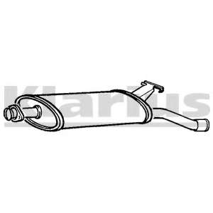 Глушитель выхлопных газов конечный