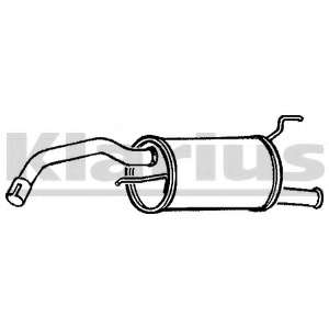 Глушитель выхлопных газов конечный