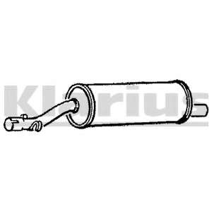 Средний глушитель выхлопных газов