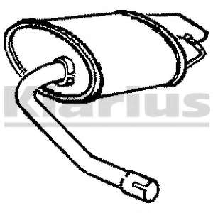 Глушитель выхлопных газов конечный