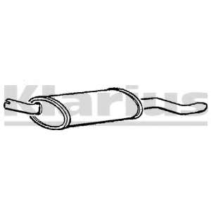 Глушитель выхлопных газов конечный