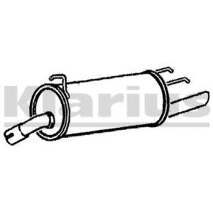 Глушитель выхлопных газов конечный