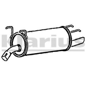 Глушитель выхлопных газов конечный