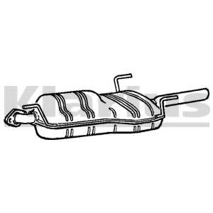 Глушитель выхлопных газов конечный