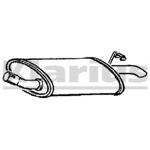 Глушитель выхлопных газов конечный