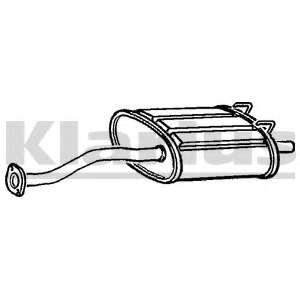 Глушитель выхлопных газов конечный