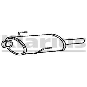 Средний глушитель выхлопных газов