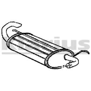 Глушитель выхлопных газов конечный