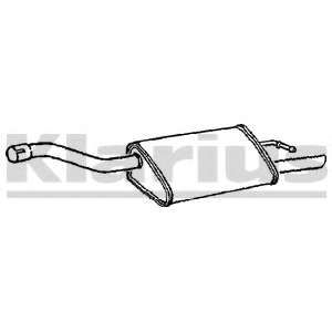 Глушитель выхлопных газов конечный