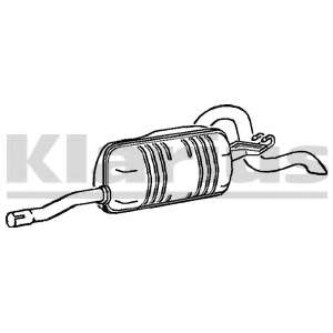 Глушитель выхлопных газов конечный