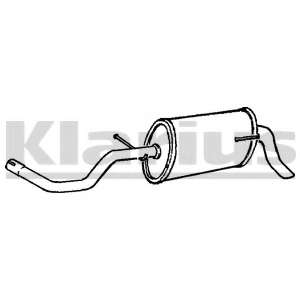 Глушитель выхлопных газов конечный