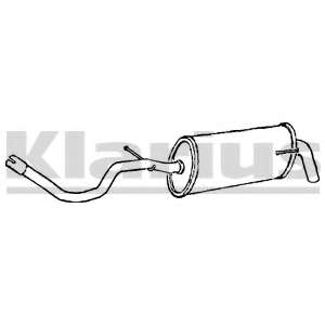 Глушитель выхлопных газов конечный