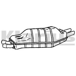 Глушитель выхлопных газов конечный