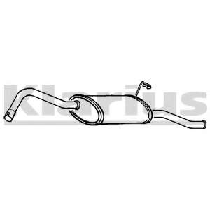 Глушитель выхлопных газов конечный