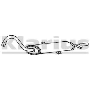 Глушитель выхлопных газов конечный